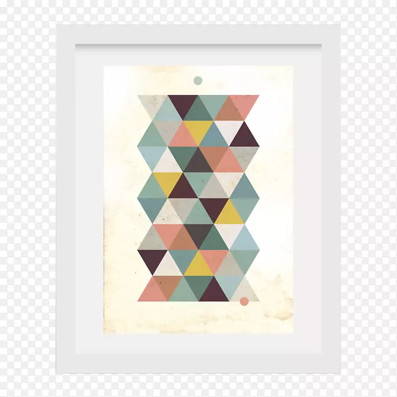 三角几何艺术海报-三角形