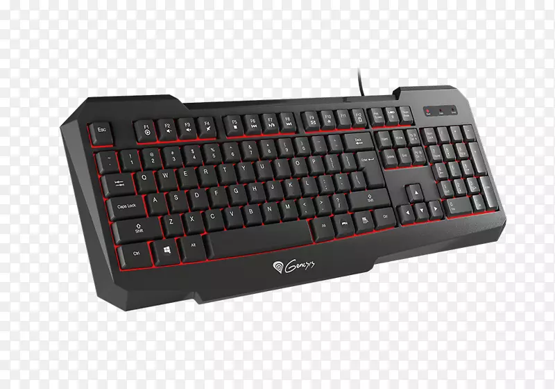 电脑键盘电脑鼠标起源游戏键盘溢出Rx 11，US，背光游戏键盘-电脑输入装置