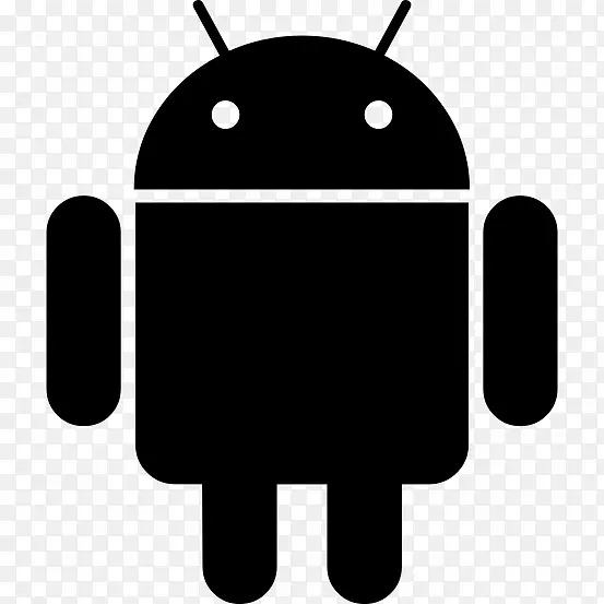 黑色飞机android电脑图标品牌标志-android