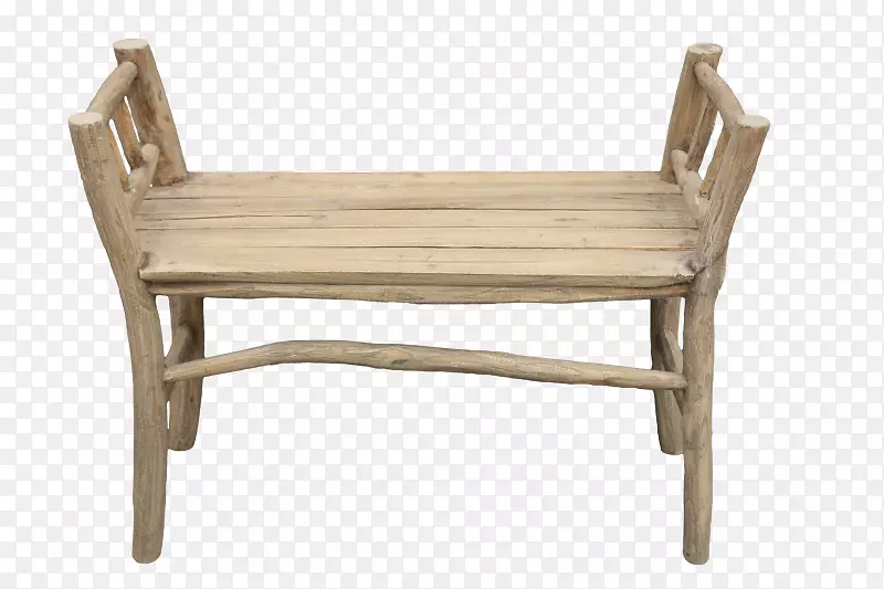 古木长凳柚木岸-古董