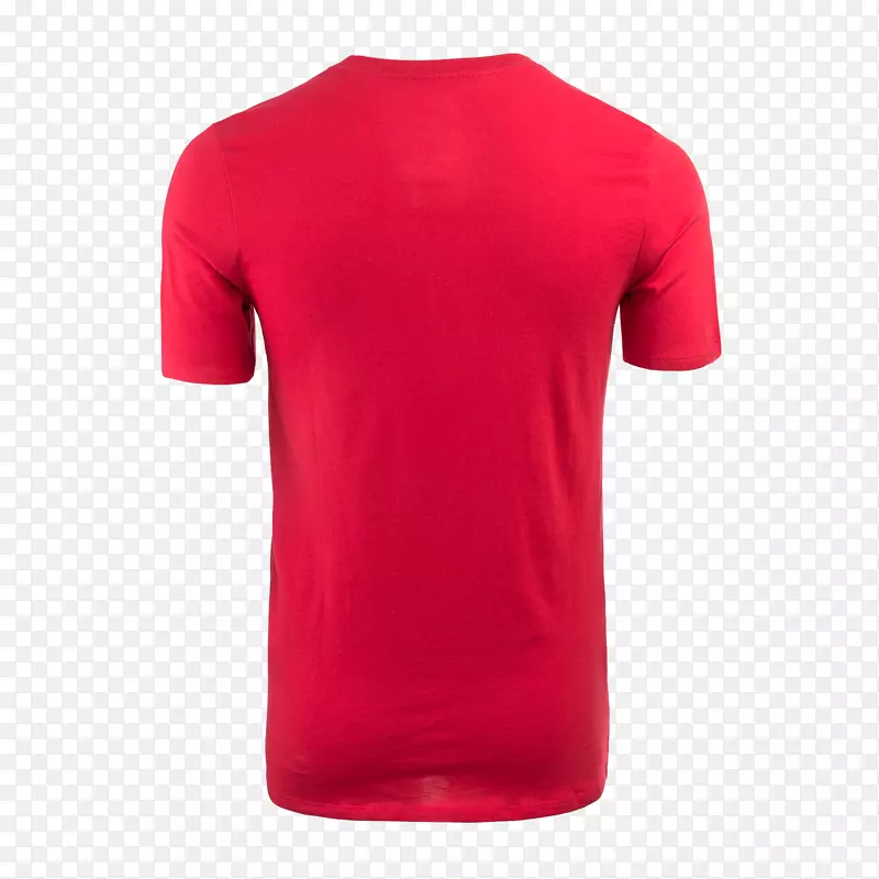t恤阿迪达斯马球衫服装-红色衬衫