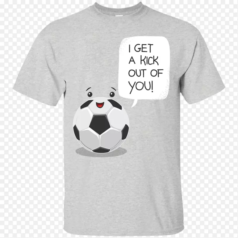 t恤印花袖衣-我喜欢足球