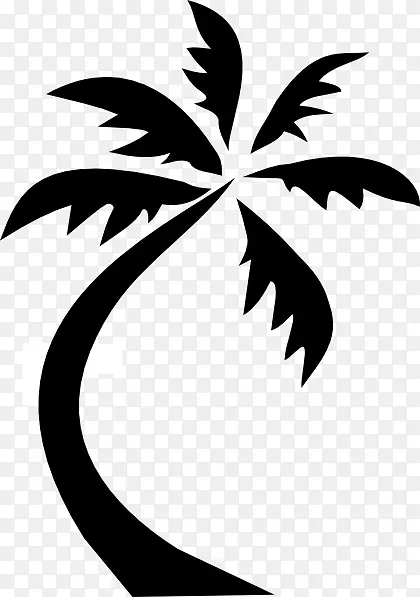 槟榔科椰子夹艺术-棕榈黑