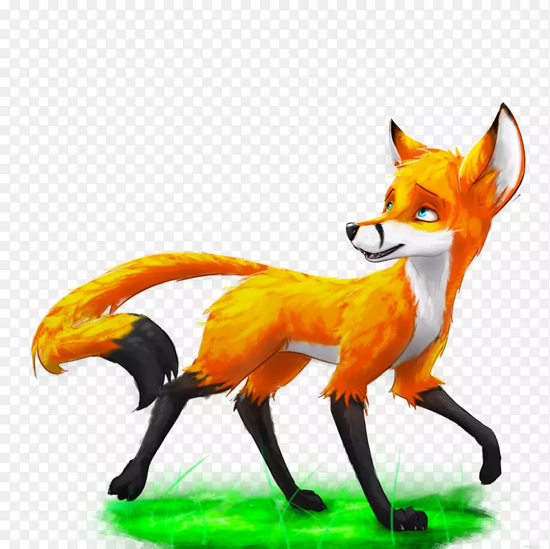 红狐动物野生动物尾巴狐狸新闻-狐狸画