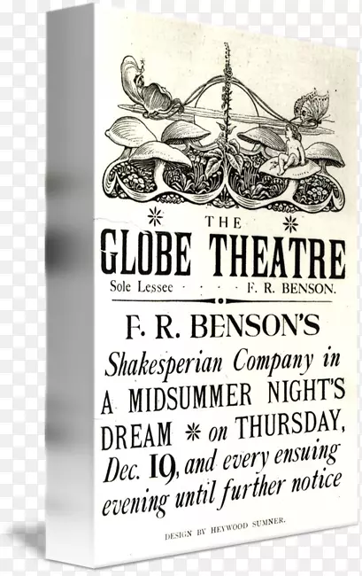 仲夏夜的梦幻环球剧院，伦敦海报印刷广告-梦想海报