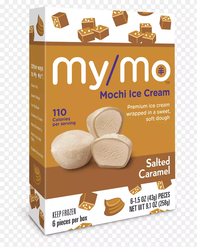 莫奇冰淇淋牛奶替代品盐焦糖