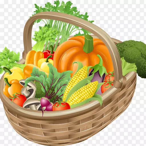 水果、素食、蔬菜有机食品篮