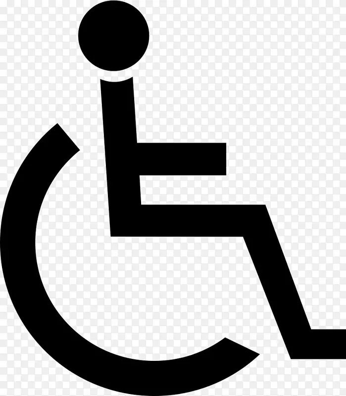 残疾伤残泊车许可证电脑图标.符号