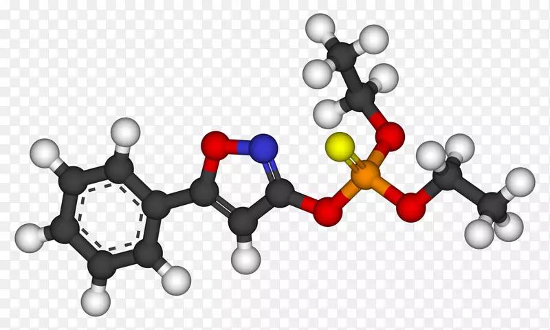 异恶硫代氨基甲醚-异氮唑球棒模型倍硫磷