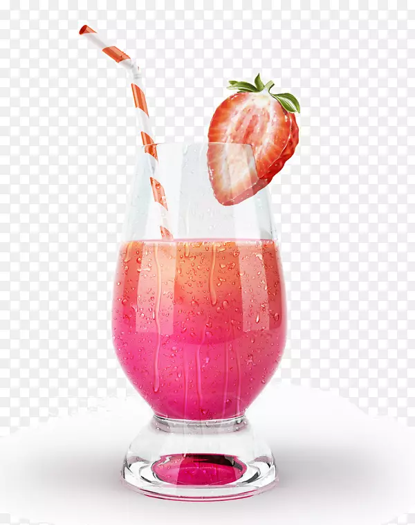 草莓汁奶昔鸡尾酒