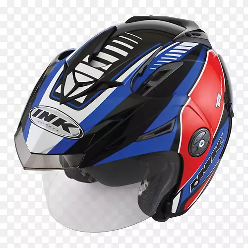 自行车头盔曲棍球头盔摩托车头盔滑雪雪板头盔红色墨水