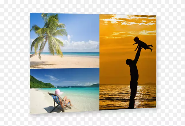 加勒比度假摄影暑期摄影-拼贴传单