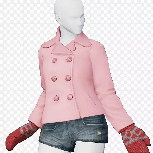 外套外装粉红色m袖rtv粉红色夹克衫