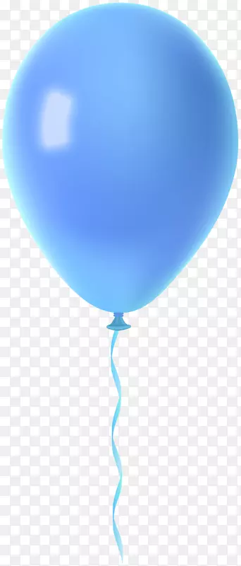 气球蓝色剪贴画-黄色和蓝色气球