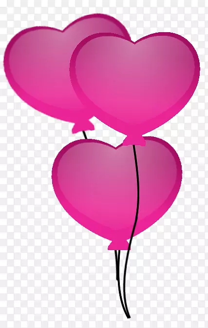 气球粉红剪贴画-单粉红气球