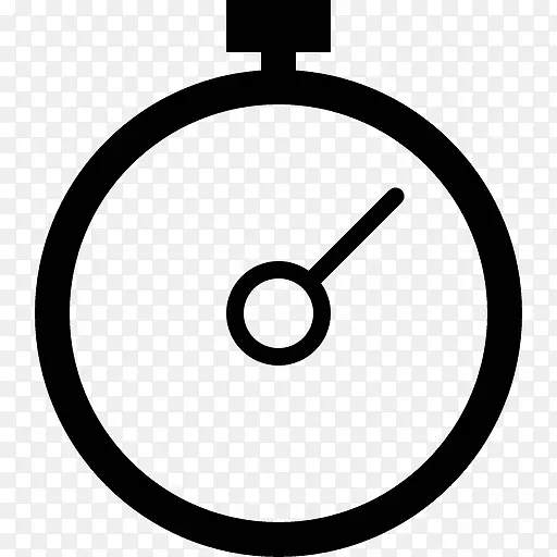 秒表计时器计算机图标-手表