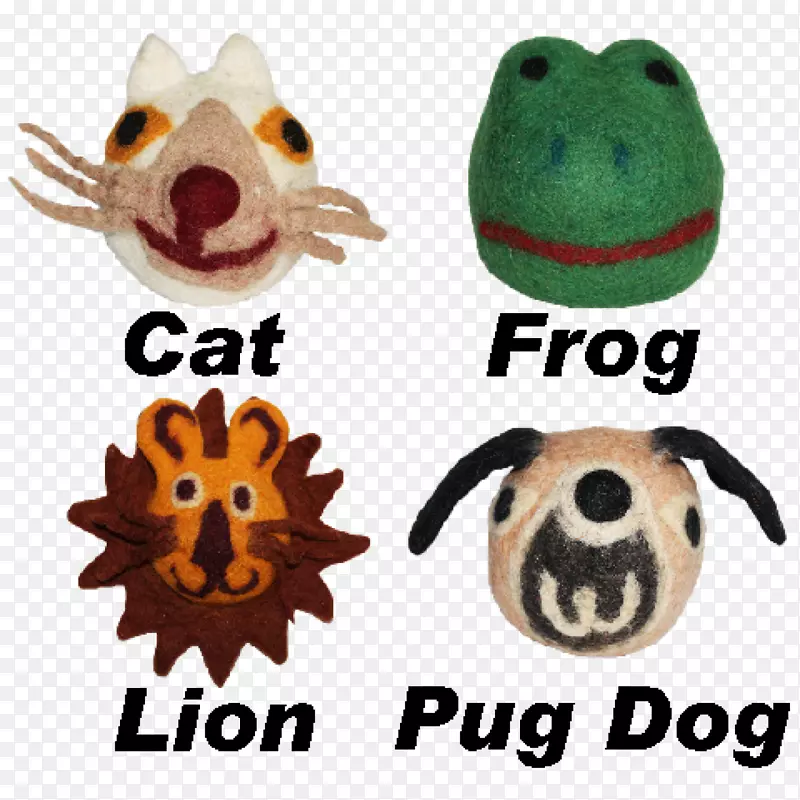 青蛙毛绒动物&可爱的玩具，头巾，毛绒鼻子-青蛙