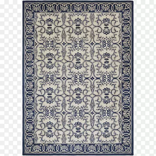 地毯簇绒矩形区蓝地毯