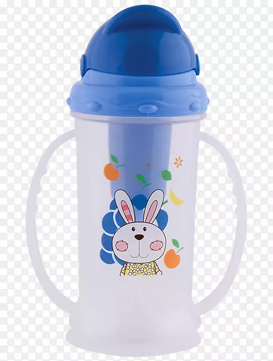 水瓶，塑料瓶，婴儿瓶，盖子，蓝瓶