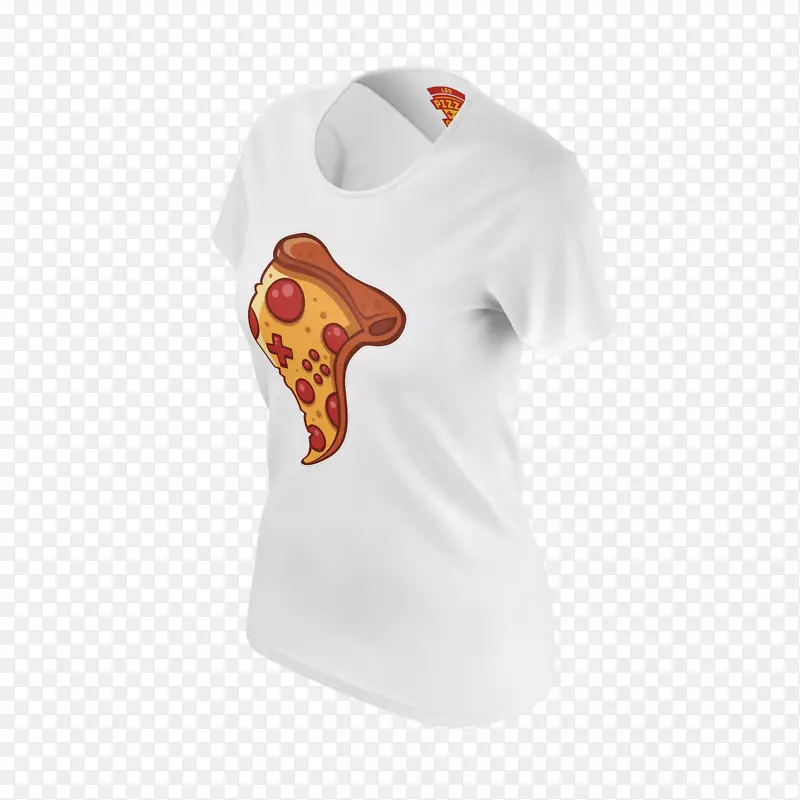 印花t恤比萨饼男女运动衫