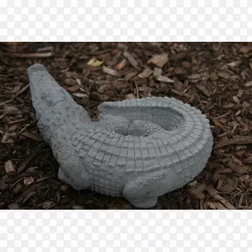 混凝土鳄鱼水泥塑像.Penticton