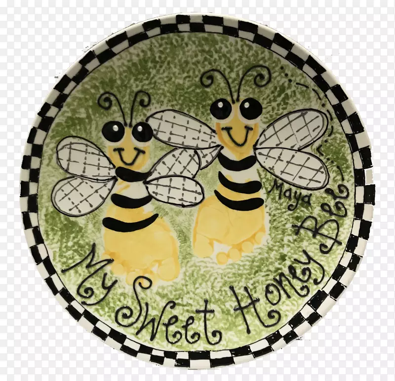蜜蜂足迹陶器-蜜蜂