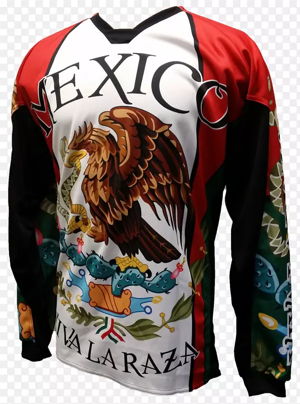 长袖T恤衫-墨西哥运动衫