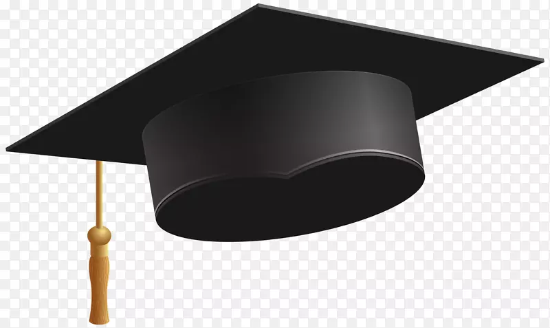 正方形学术帽毕业典礼剪贴画帽及文凭
