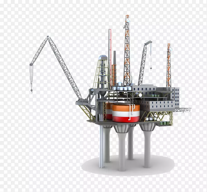 炼油厂石油平台海上石油钻机