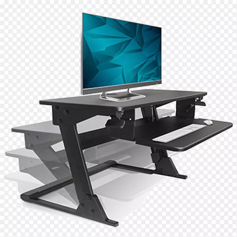 电脑键盘坐立书桌站立工作台电脑鼠标