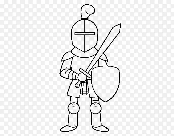 中世纪骑士画骑士彩绘书-骑士