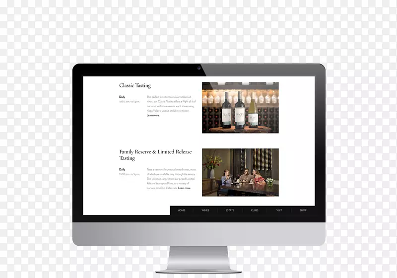 查尔斯克鲁格葡萄酒厂网页开发响应网页设计.网页设计