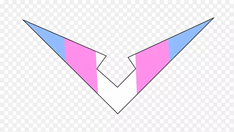 三角形粉红色m字体-两性骄傲旗