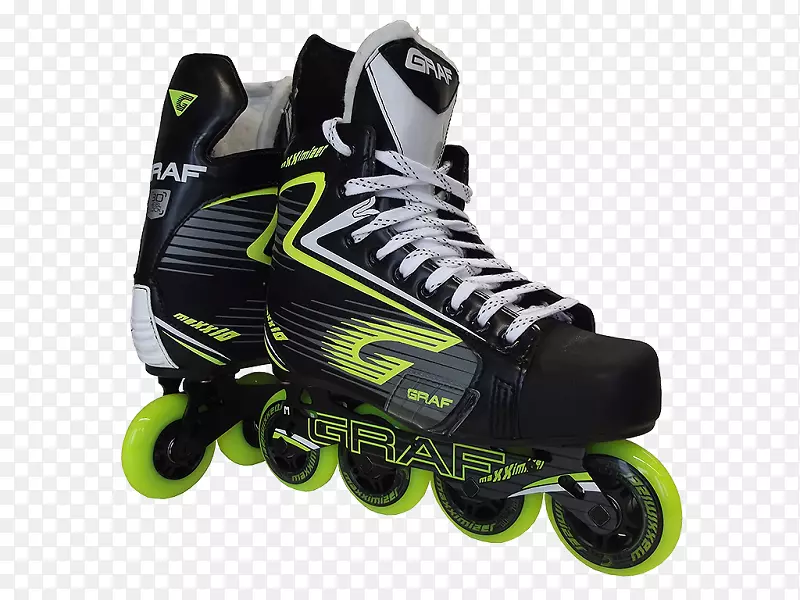 直线溜冰鞋冰球滚轴曲棍球滚轴溜冰鞋曲棍球