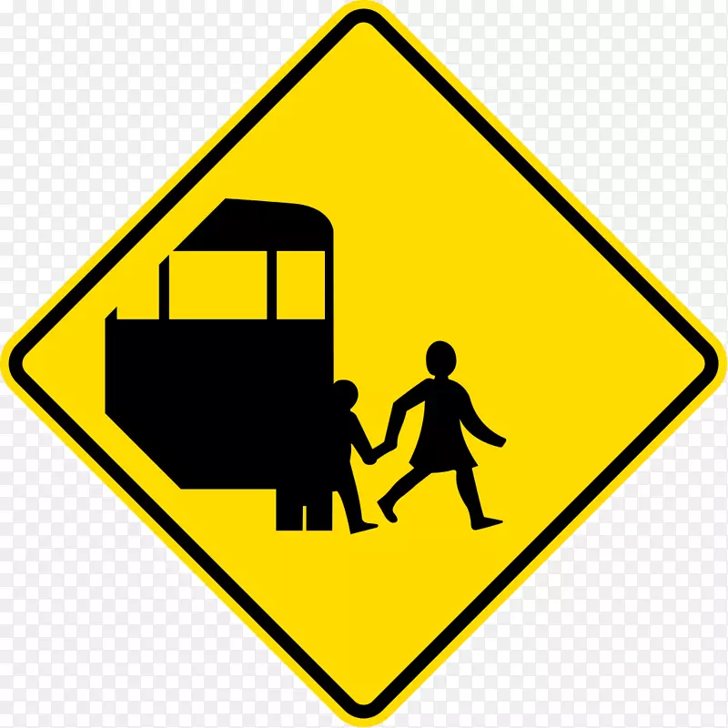 新西兰校车交通标志-巴士