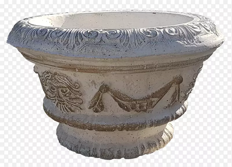 陶器陶瓷瓮石雕花瓶