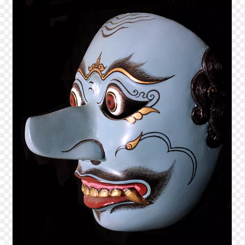 传统非洲面具java wayang cakil面具