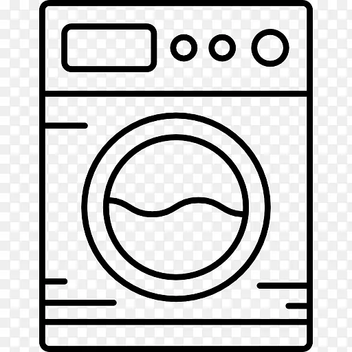 洗衣机电脑图标清洗.水洗