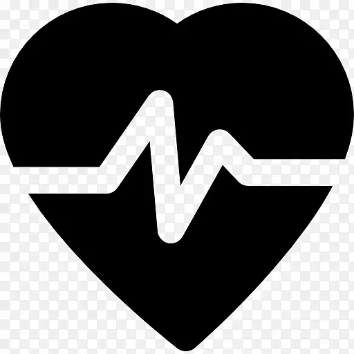 心率脉冲计算机图标心电图.心脏