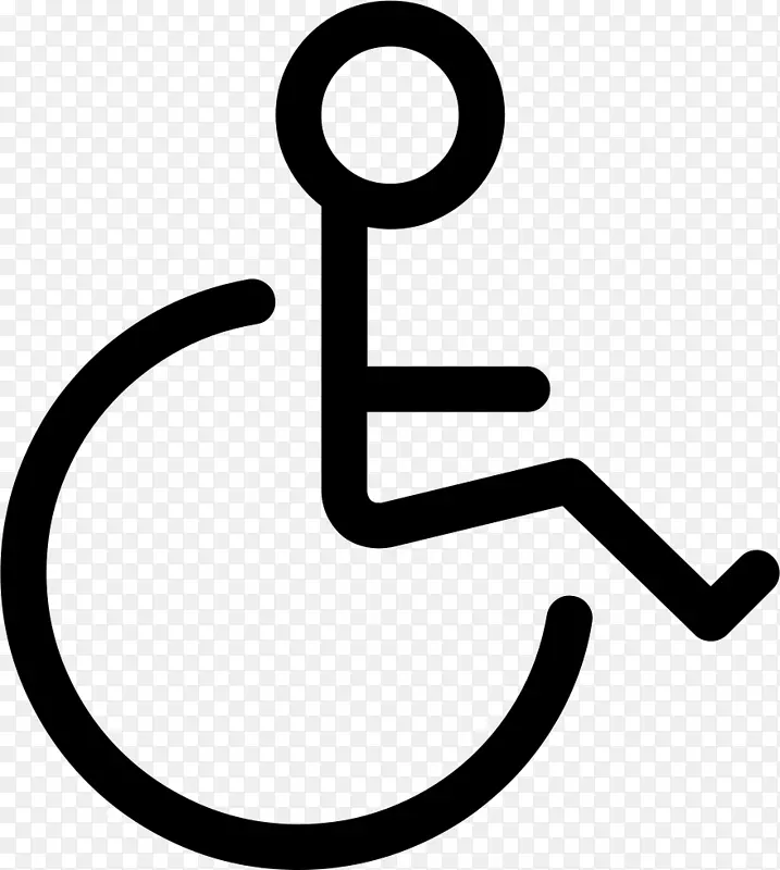 轮椅电脑图标残疾无障碍剪贴画-轮椅