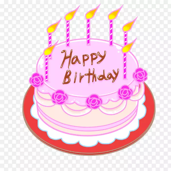 生日蛋糕，糖霜，蛋糕装饰-生日