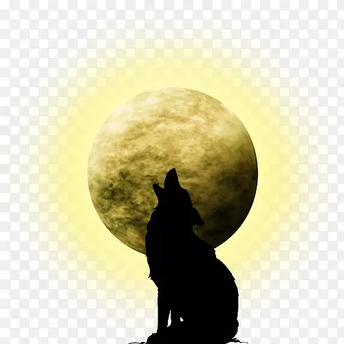 超级月亮狼蓝月亮满月