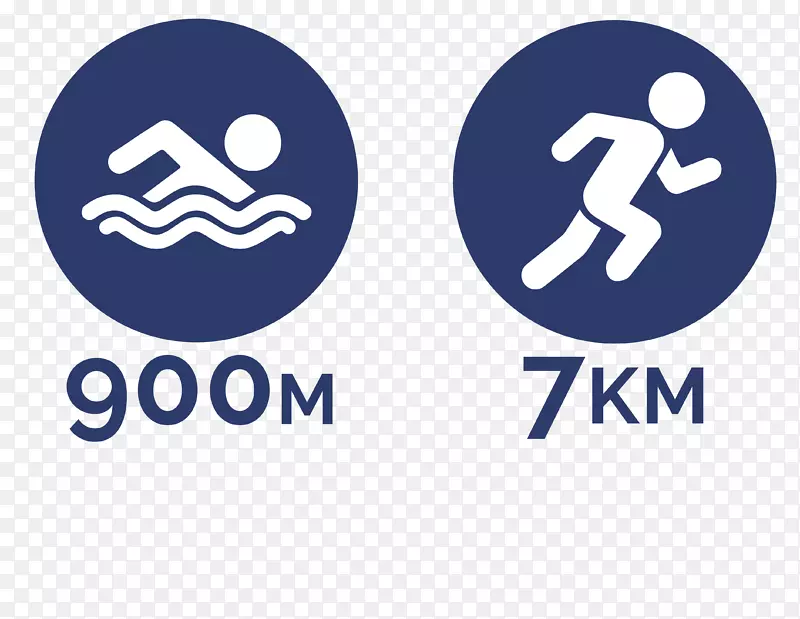 水上运动品牌商标-长跑运动员