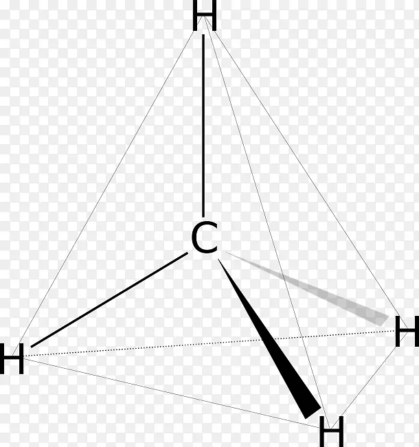 四面体甲烷化学分子四面体分子几何面