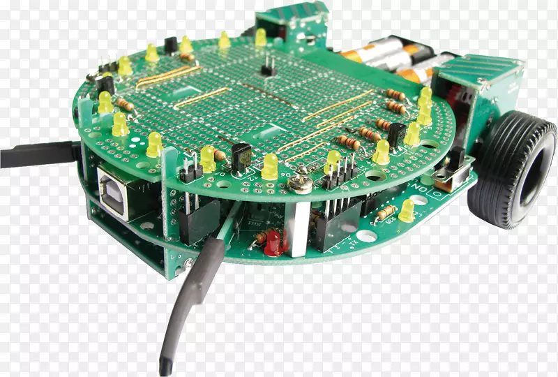 尼伯比微控制器遥控机器人印制电路板