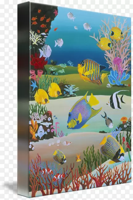 艺术珊瑚礁油画-珊瑚礁