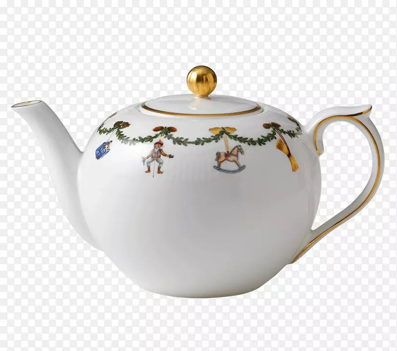 哥本哈根茶壶圣诞茶壶碟-圣诞节