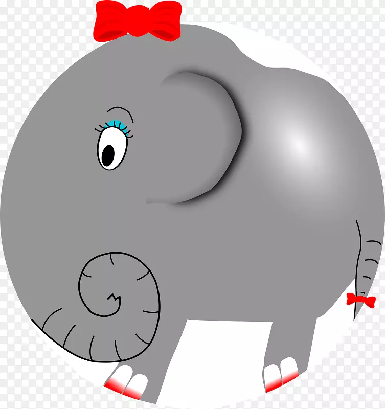 亚洲象动画剪贴画-动画