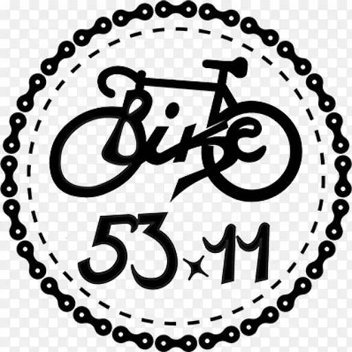自行车53x11自行车店通过圣路易吉品牌-MTB标志