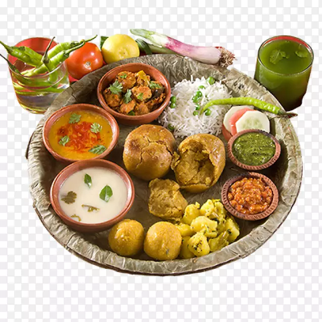 印度菜是纯素食。快餐店-肉桂店